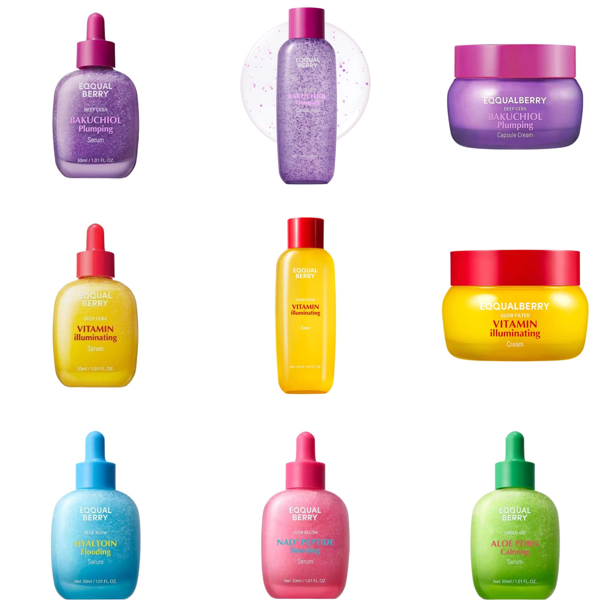 Skincare Vitamin C - Сыворотка для лица EQQUALBERRY BAKUCHIOL с